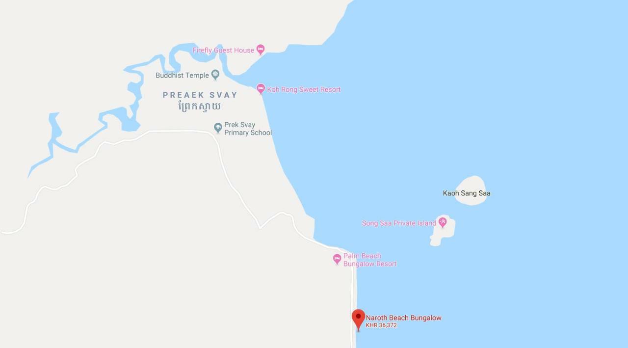 Naroth Beach Bungalow Prek Svay Village Eksteriør bilde